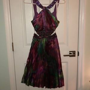 Princess collection multi-colored open back dress